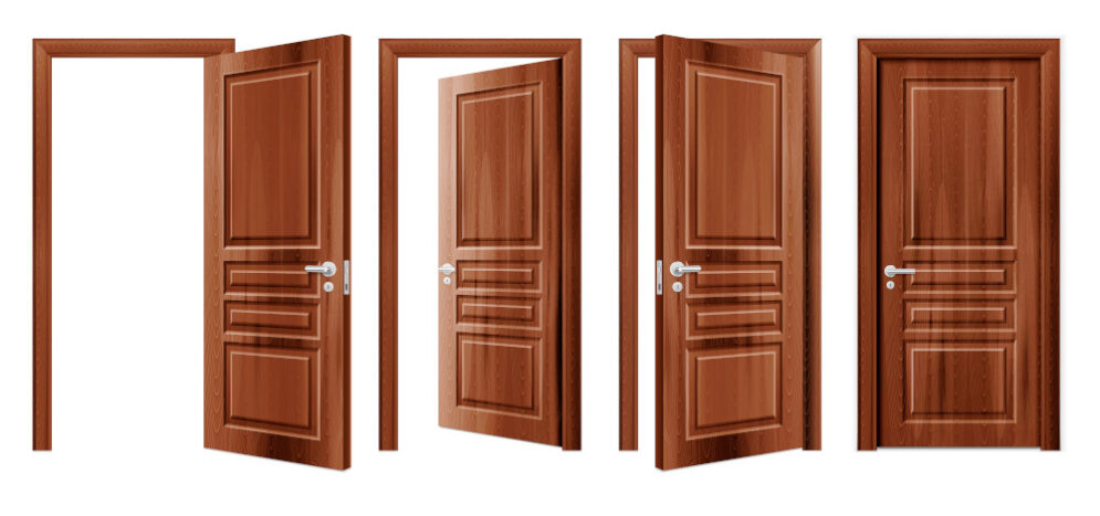 Opened And Closed Doors Realistic Set